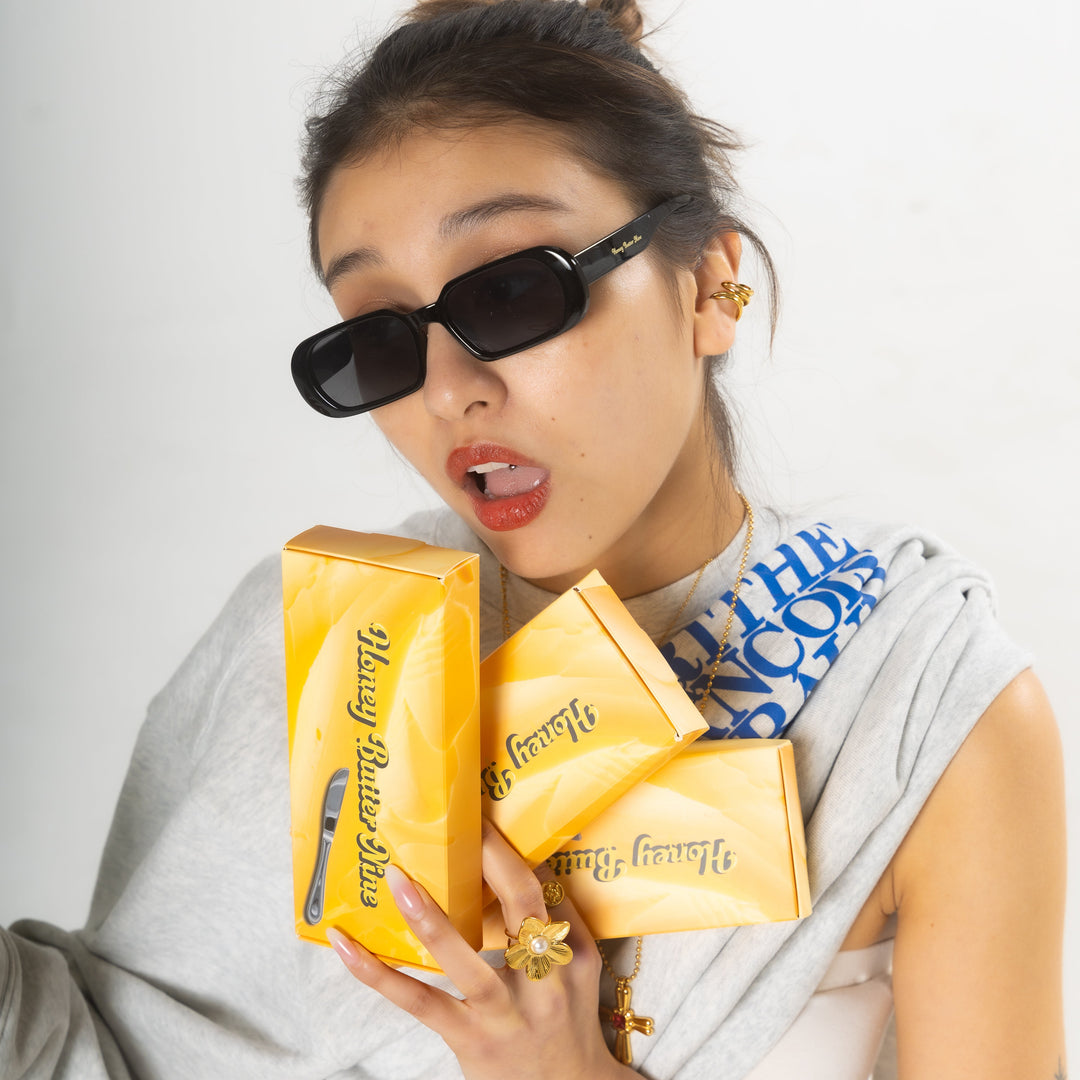 Soft amber sunglasses