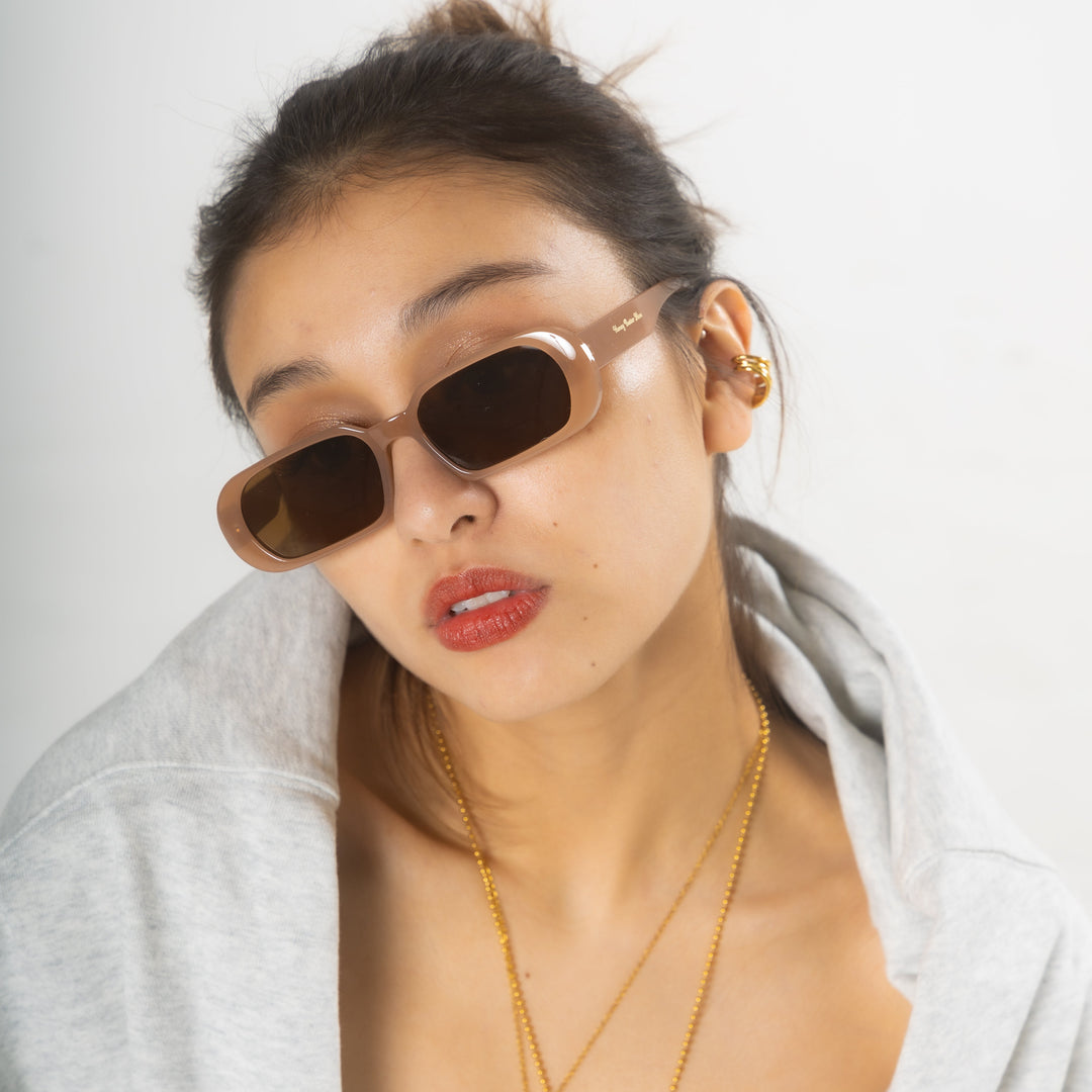 Soft amber sunglasses