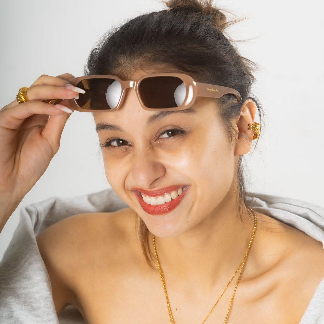 Soft amber sunglasses