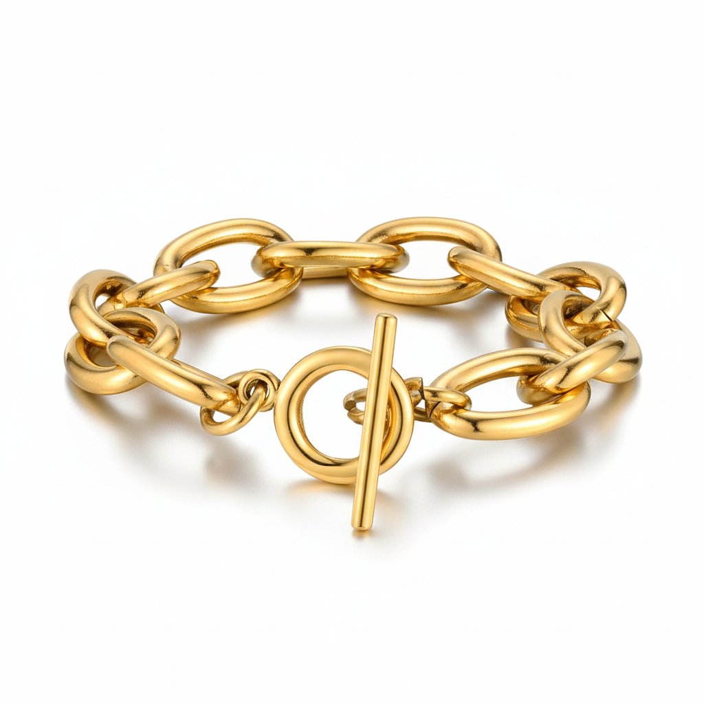 【ブレスレット】Bold chain bracelet