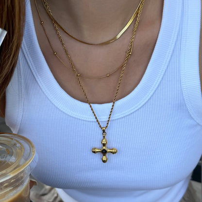 Adam necklace (3セット) - 𝐇𝐨𝐧𝐞𝐲 𝐁𝐮𝐭𝐭𝐞𝐫 𝐍𝐢𝐧𝐞