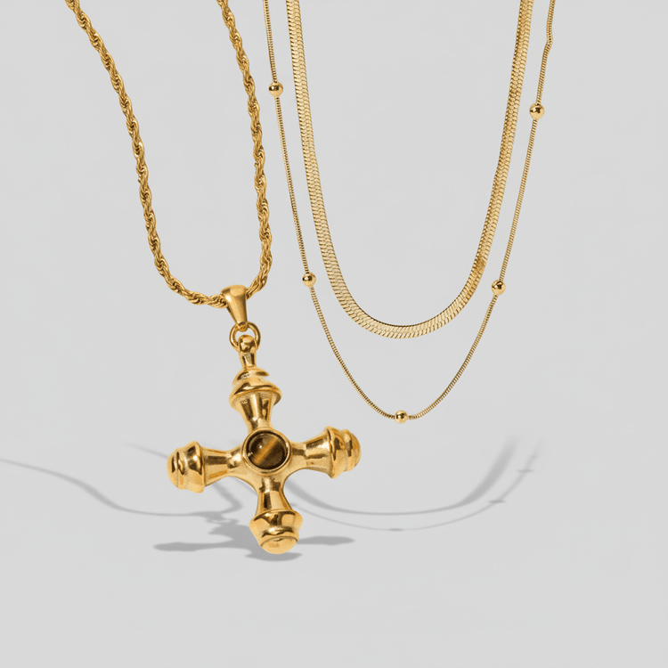 Adam necklace (3セット) - 𝐇𝐨𝐧𝐞𝐲 𝐁𝐮𝐭𝐭𝐞𝐫 𝐍𝐢𝐧𝐞