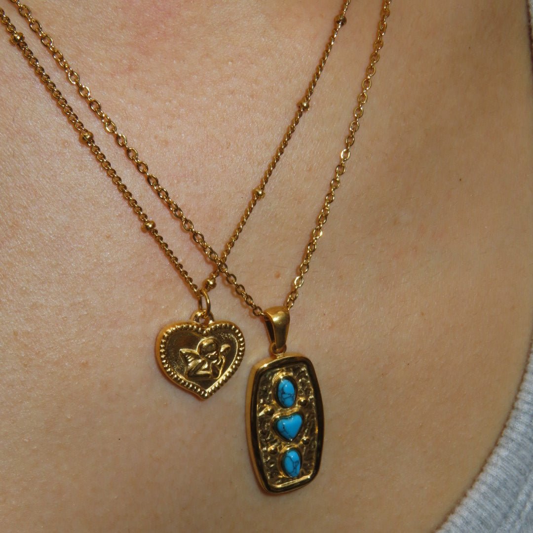 Angel heart necklace - 𝐇𝐨𝐧𝐞𝐲 𝐁𝐮𝐭𝐭𝐞𝐫 𝐍𝐢𝐧𝐞