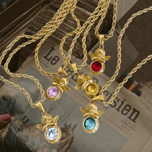 Angel meaning necklace(情熱、エネルギー) - 𝐇𝐨𝐧𝐞𝐲 𝐁𝐮𝐭𝐭𝐞𝐫 𝐍𝐢𝐧𝐞
