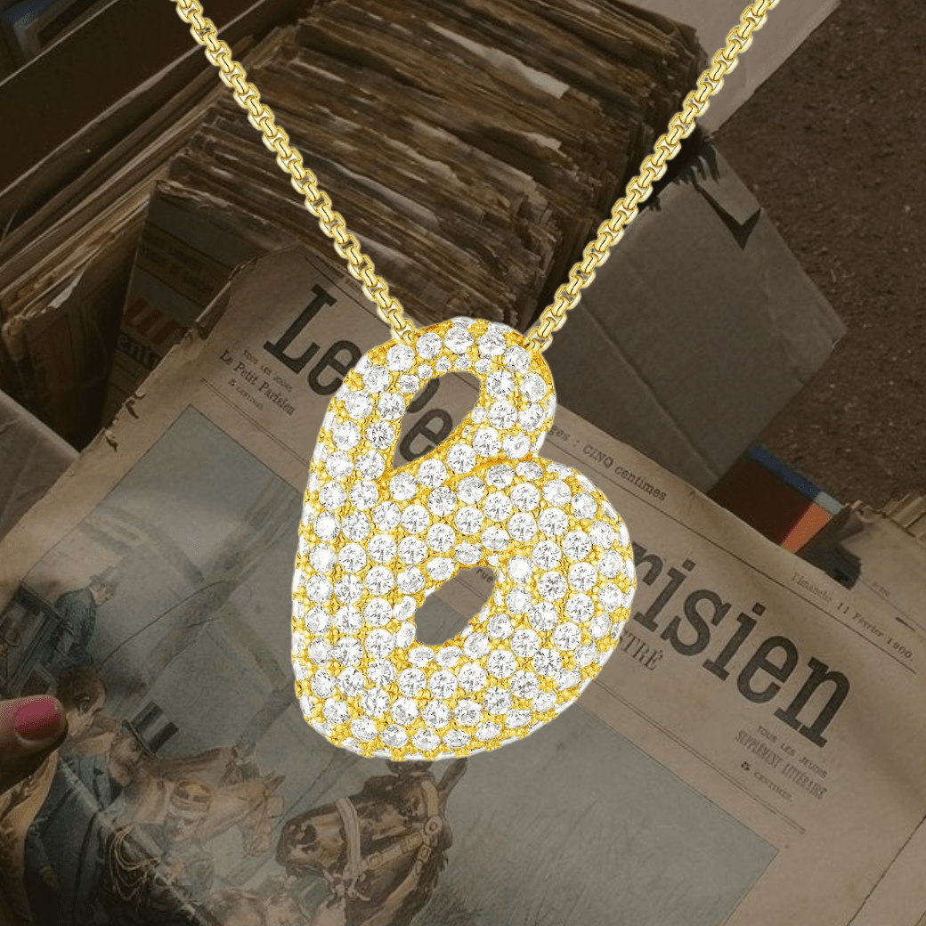 B zirconia necklace - 𝐇𝐨𝐧𝐞𝐲 𝐁𝐮𝐭𝐭𝐞𝐫 𝐍𝐢𝐧𝐞