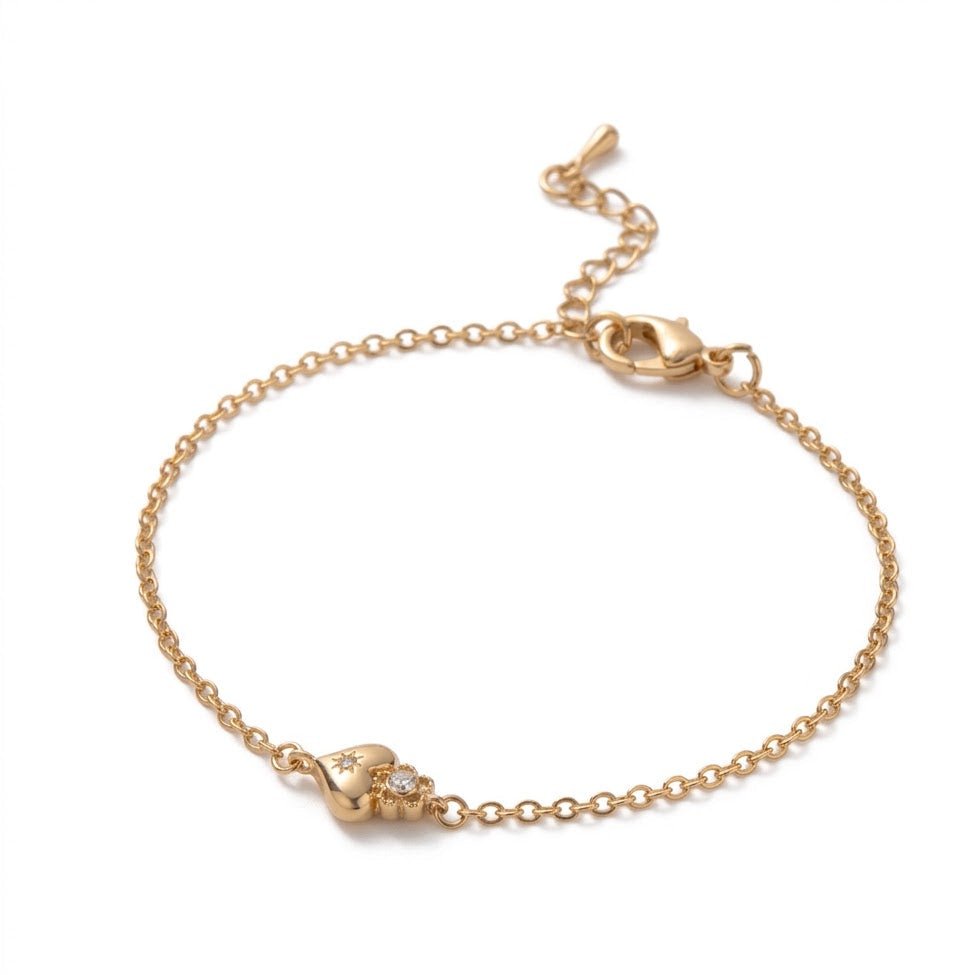 【ブレスレット】Baby heart bracelet - 𝐇𝐨𝐧𝐞𝐲 𝐁𝐮𝐭𝐭𝐞𝐫 𝐍𝐢𝐧𝐞