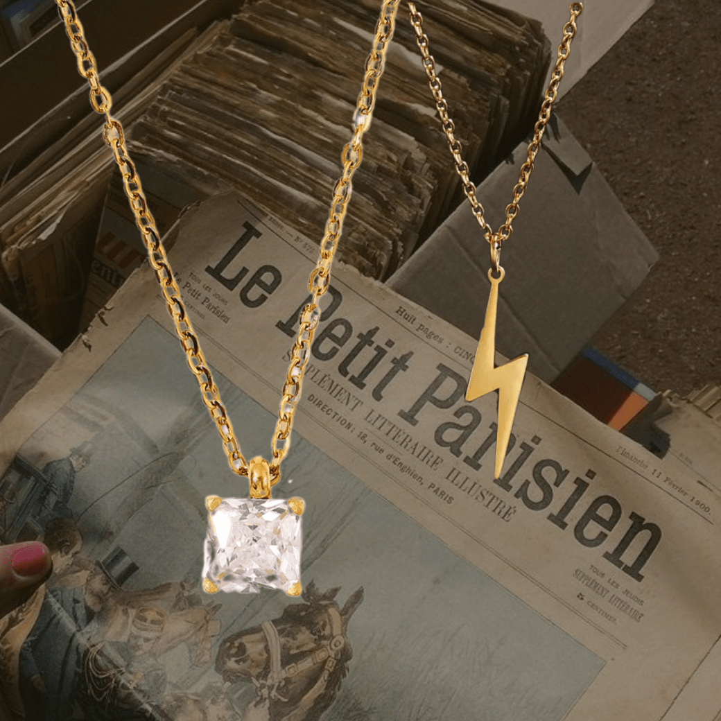 Bolt stone necklace - 𝐇𝐨𝐧𝐞𝐲 𝐁𝐮𝐭𝐭𝐞𝐫 𝐍𝐢𝐧𝐞