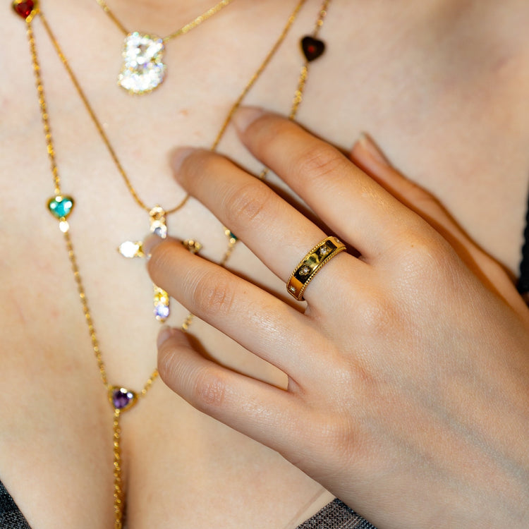 【リング】Celeste sun ring - 𝐇𝐨𝐧𝐞𝐲 𝐁𝐮𝐭𝐭𝐞𝐫 𝐍𝐢𝐧𝐞
