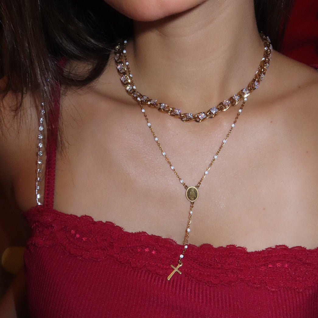 Choker glitter necklace - 𝐇𝐨𝐧𝐞𝐲 𝐁𝐮𝐭𝐭𝐞𝐫 𝐍𝐢𝐧𝐞