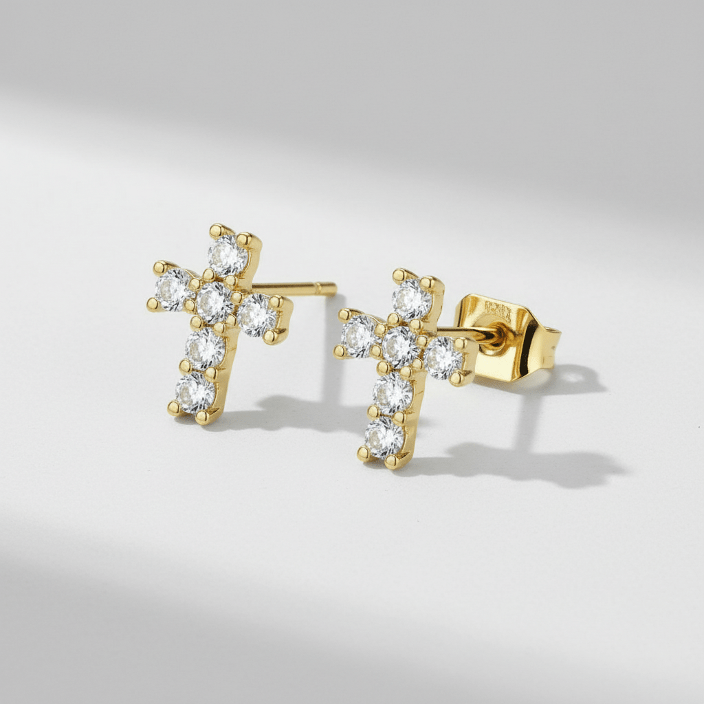 【ピアス】Cross pierce - 𝐇𝐨𝐧𝐞𝐲 𝐁𝐮𝐭𝐭𝐞𝐫 𝐍𝐢𝐧𝐞