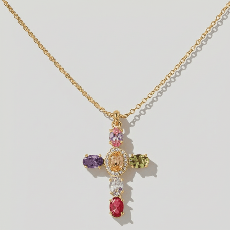 Cross princess necklace - 𝐇𝐨𝐧𝐞𝐲 𝐁𝐮𝐭𝐭𝐞𝐫 𝐍𝐢𝐧𝐞