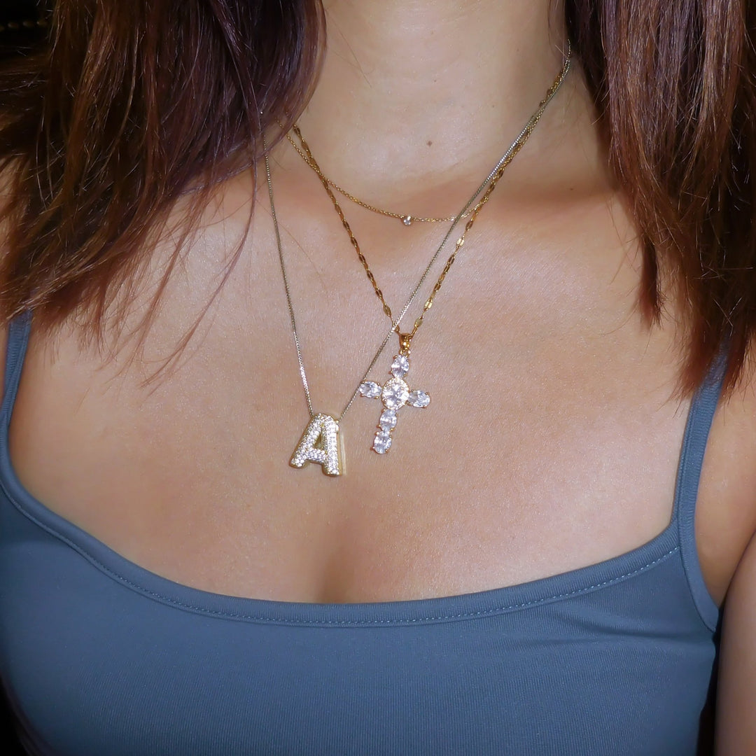 Cross princess necklace - 𝐇𝐨𝐧𝐞𝐲 𝐁𝐮𝐭𝐭𝐞𝐫 𝐍𝐢𝐧𝐞