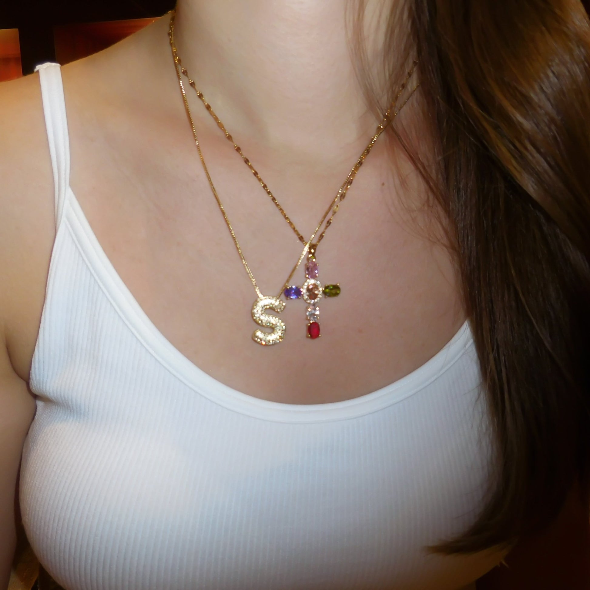 Cross princess necklace - 𝐇𝐨𝐧𝐞𝐲 𝐁𝐮𝐭𝐭𝐞𝐫 𝐍𝐢𝐧𝐞