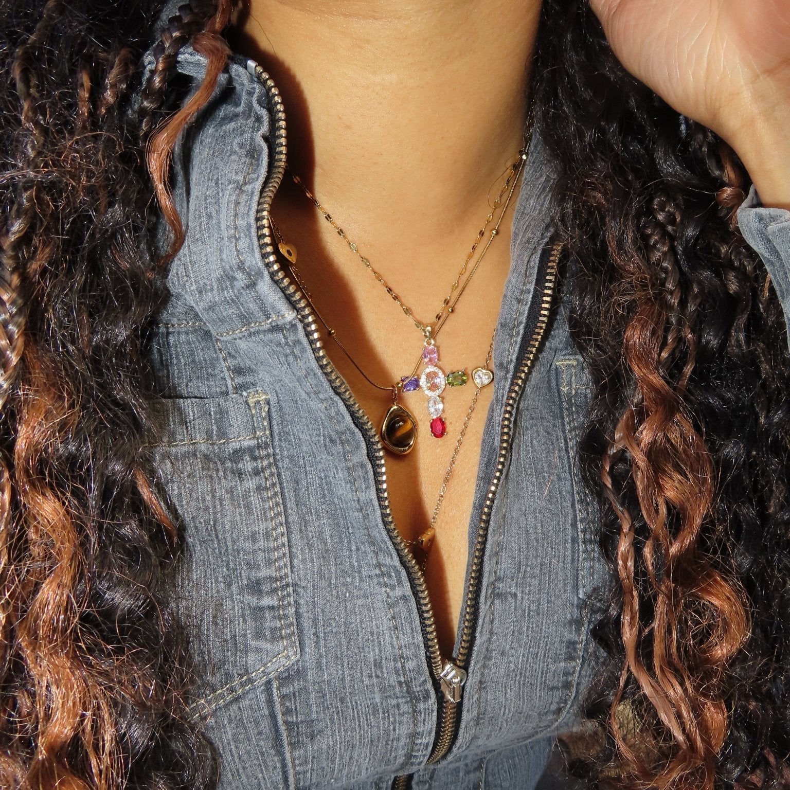 Cross princess necklace - 𝐇𝐨𝐧𝐞𝐲 𝐁𝐮𝐭𝐭𝐞𝐫 𝐍𝐢𝐧𝐞