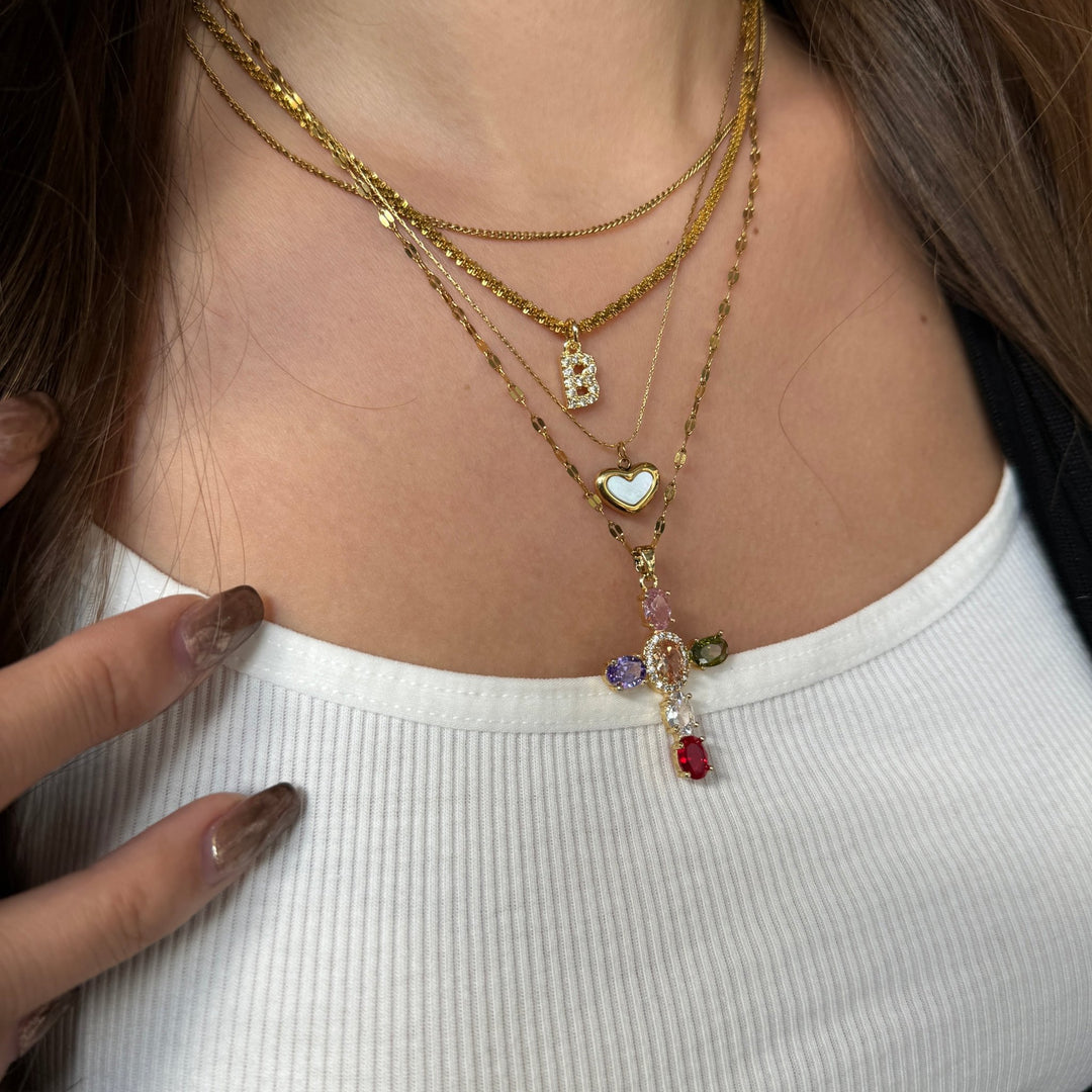 Cross princess necklace - 𝐇𝐨𝐧𝐞𝐲 𝐁𝐮𝐭𝐭𝐞𝐫 𝐍𝐢𝐧𝐞