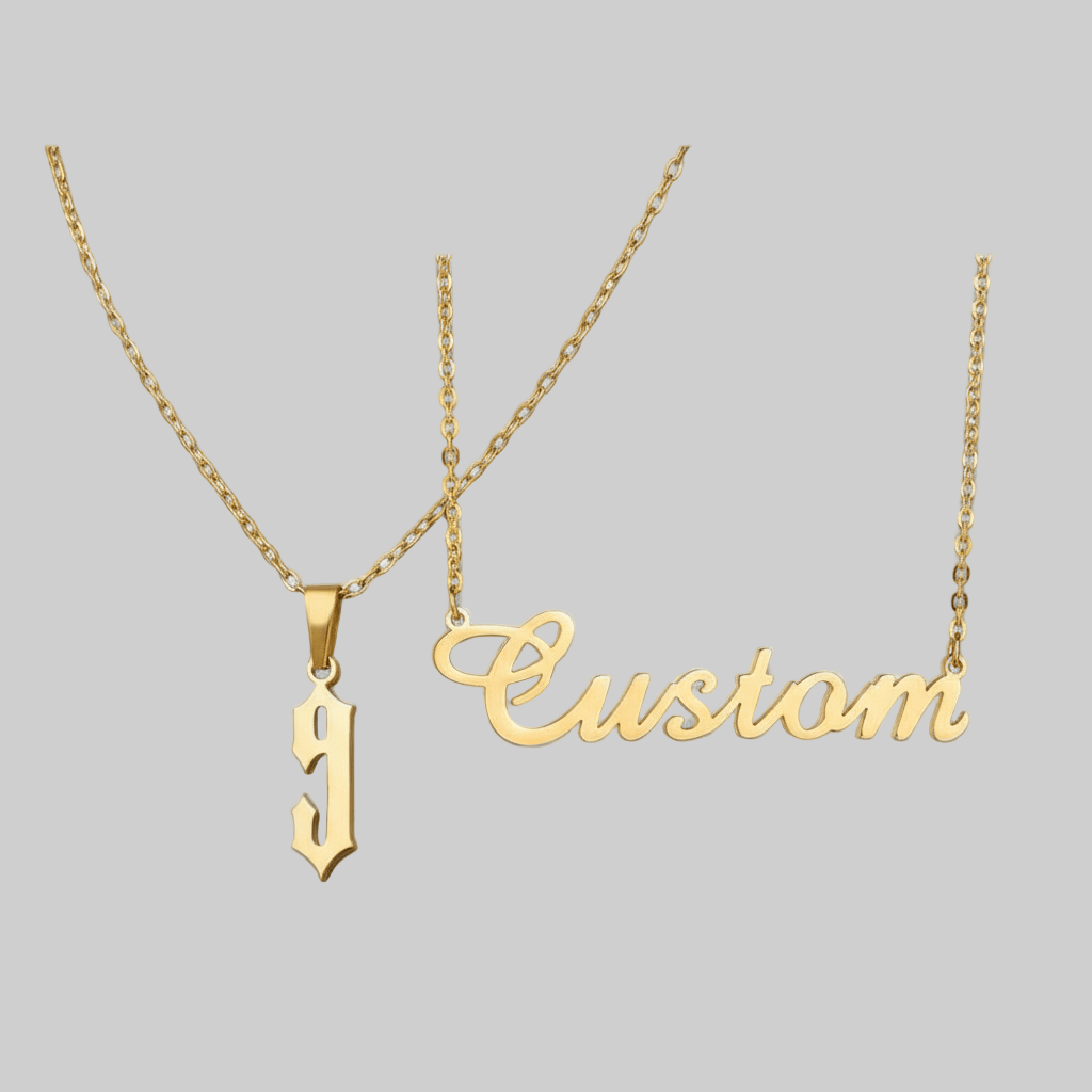 【カスタム】Custom number necklace (2セット) - 𝐇𝐨𝐧𝐞𝐲 𝐁𝐮𝐭𝐭𝐞𝐫 𝐍𝐢𝐧𝐞