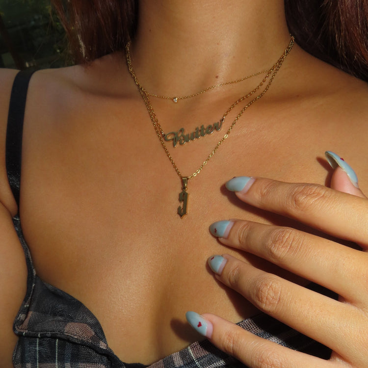 【カスタム】Custom number necklace (2セット) - 𝐇𝐨𝐧𝐞𝐲 𝐁𝐮𝐭𝐭𝐞𝐫 𝐍𝐢𝐧𝐞