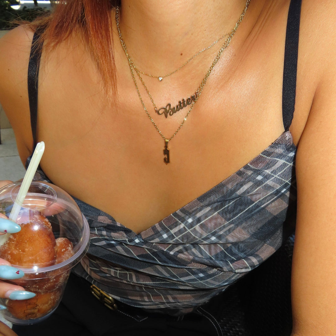 【カスタム】Custom number necklace (2セット) - 𝐇𝐨𝐧𝐞𝐲 𝐁𝐮𝐭𝐭𝐞𝐫 𝐍𝐢𝐧𝐞