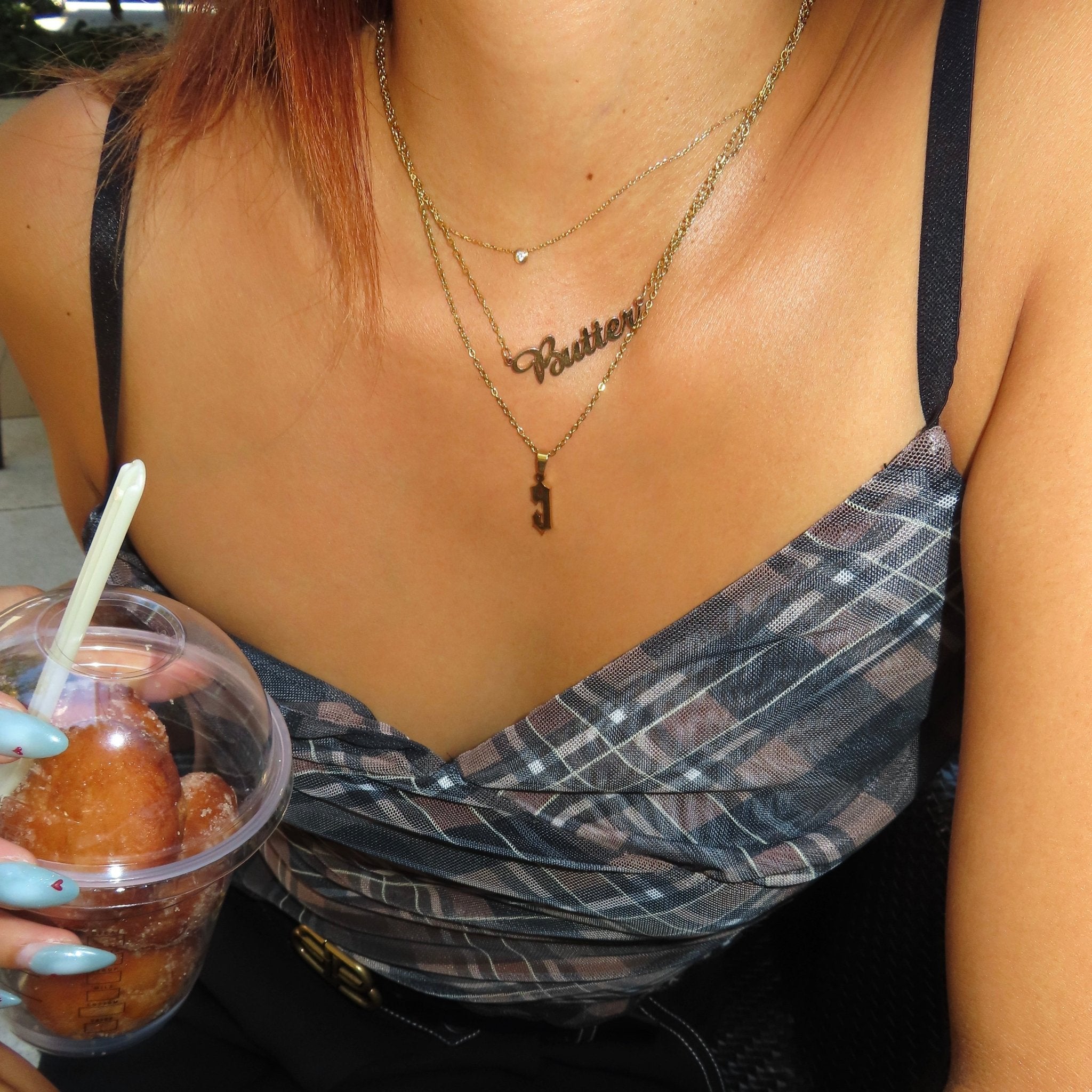 【カスタム】Custom number necklace (2セット) - 𝐇𝐨𝐧𝐞𝐲 𝐁𝐮𝐭𝐭𝐞𝐫 𝐍𝐢𝐧𝐞