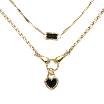 Cutie black necklace (2セット) - 𝐇𝐨𝐧𝐞𝐲 𝐁𝐮𝐭𝐭𝐞𝐫 𝐍𝐢𝐧𝐞