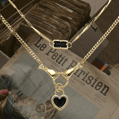 Cutie black necklace (2セット) - 𝐇𝐨𝐧𝐞𝐲 𝐁𝐮𝐭𝐭𝐞𝐫 𝐍𝐢𝐧𝐞