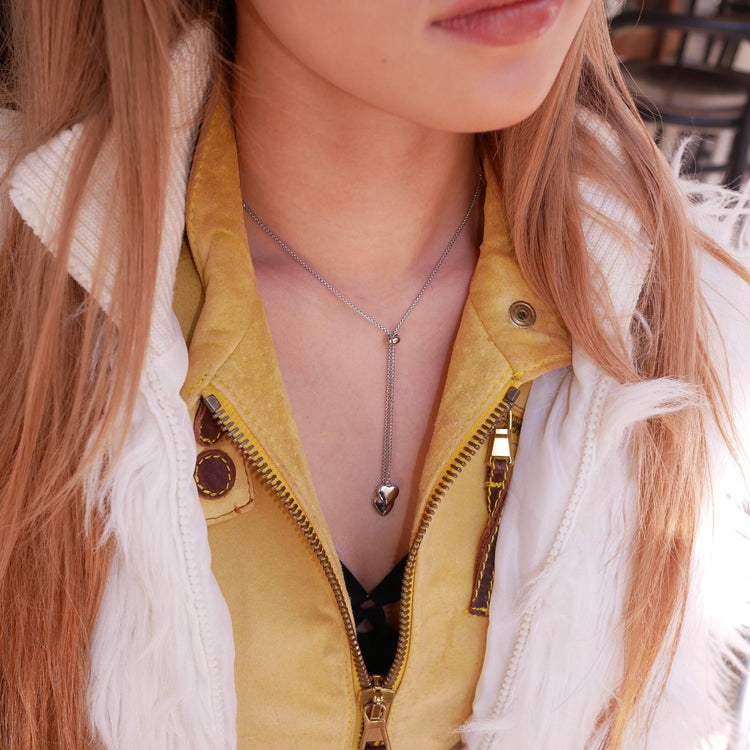 Double heart long necklace - 𝐇𝐨𝐧𝐞𝐲 𝐁𝐮𝐭𝐭𝐞𝐫 𝐍𝐢𝐧𝐞