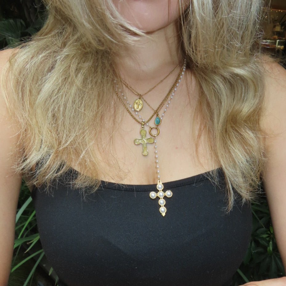 Drop blue necklace (2セット) - 𝐇𝐨𝐧𝐞𝐲 𝐁𝐮𝐭𝐭𝐞𝐫 𝐍𝐢𝐧𝐞