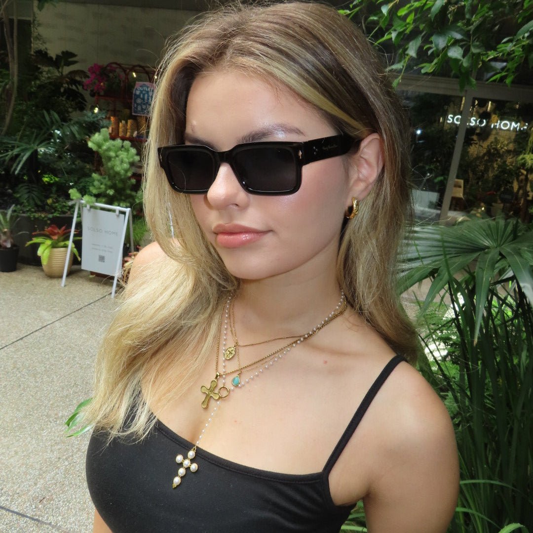 Drop blue necklace (2セット) - 𝐇𝐨𝐧𝐞𝐲 𝐁𝐮𝐭𝐭𝐞𝐫 𝐍𝐢𝐧𝐞