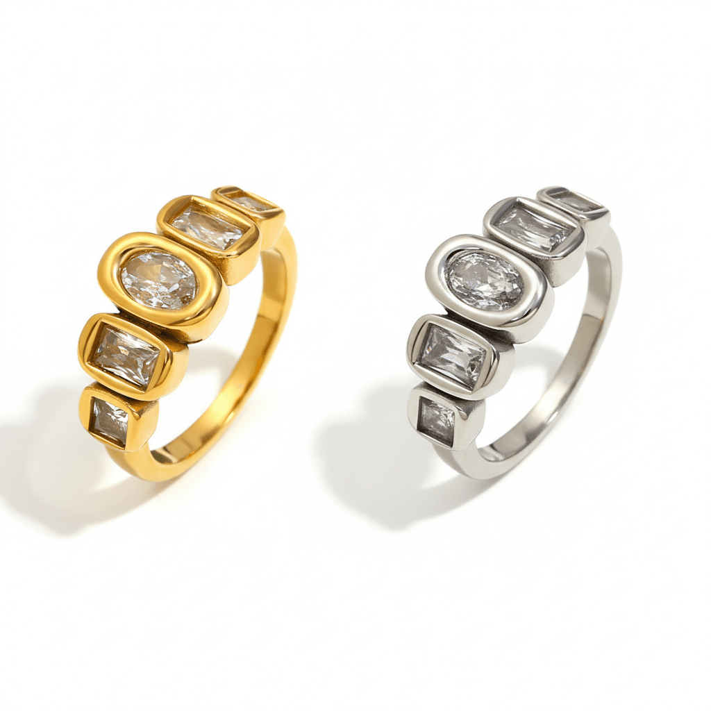 【リング】Facet ring - 𝐇𝐨𝐧𝐞𝐲 𝐁𝐮𝐭𝐭𝐞𝐫 𝐍𝐢𝐧𝐞