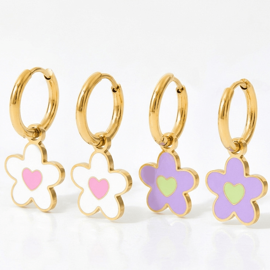 【ピアス】Flower pop pierce - 𝐇𝐨𝐧𝐞𝐲 𝐁𝐮𝐭𝐭𝐞𝐫 𝐍𝐢𝐧𝐞