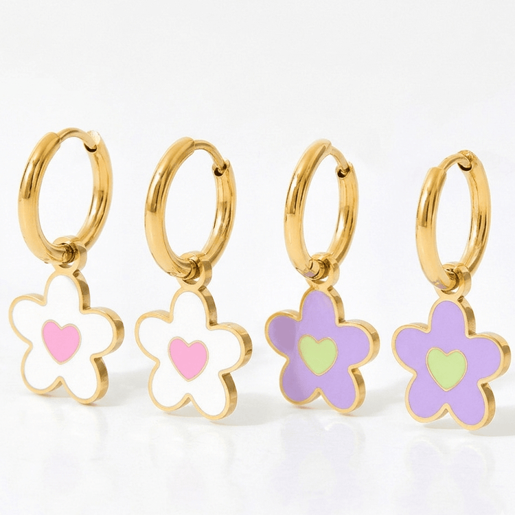 【ピアス】Flower pop pierce - 𝐇𝐨𝐧𝐞𝐲 𝐁𝐮𝐭𝐭𝐞𝐫 𝐍𝐢𝐧𝐞