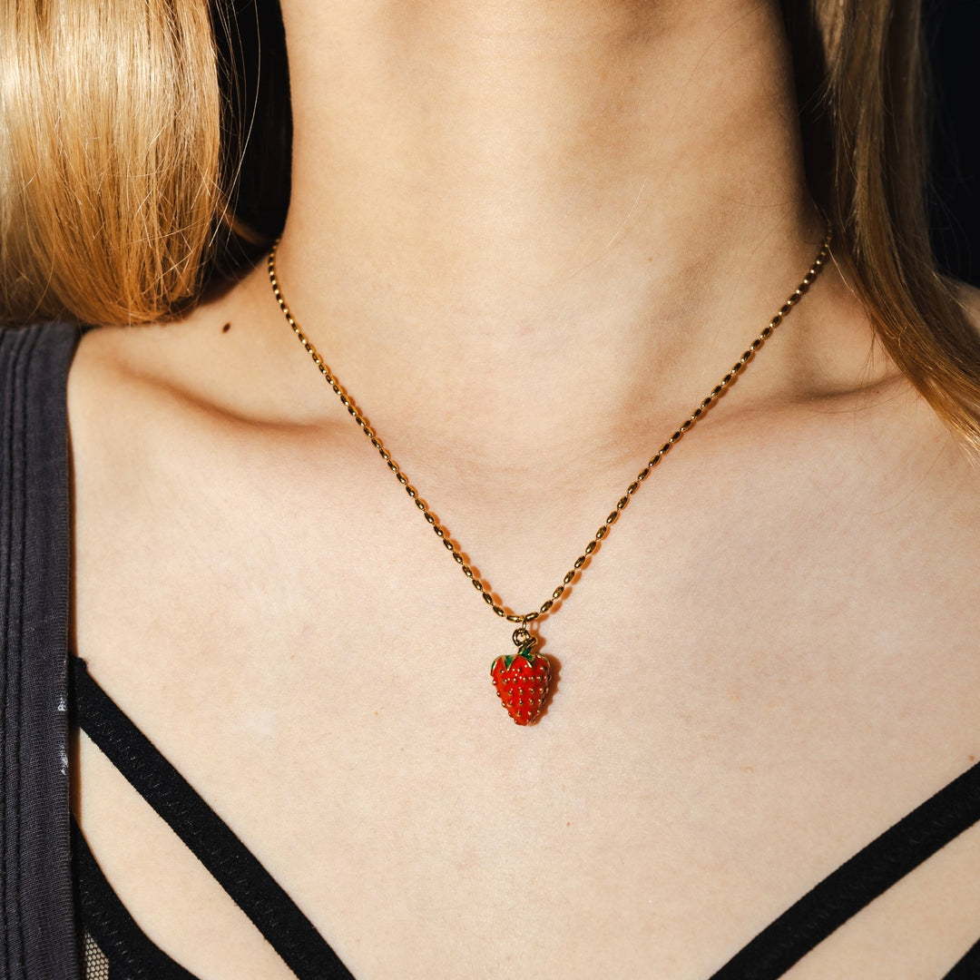 Fruit charm necklace - 𝐇𝐨𝐧𝐞𝐲 𝐁𝐮𝐭𝐭𝐞𝐫 𝐍𝐢𝐧𝐞