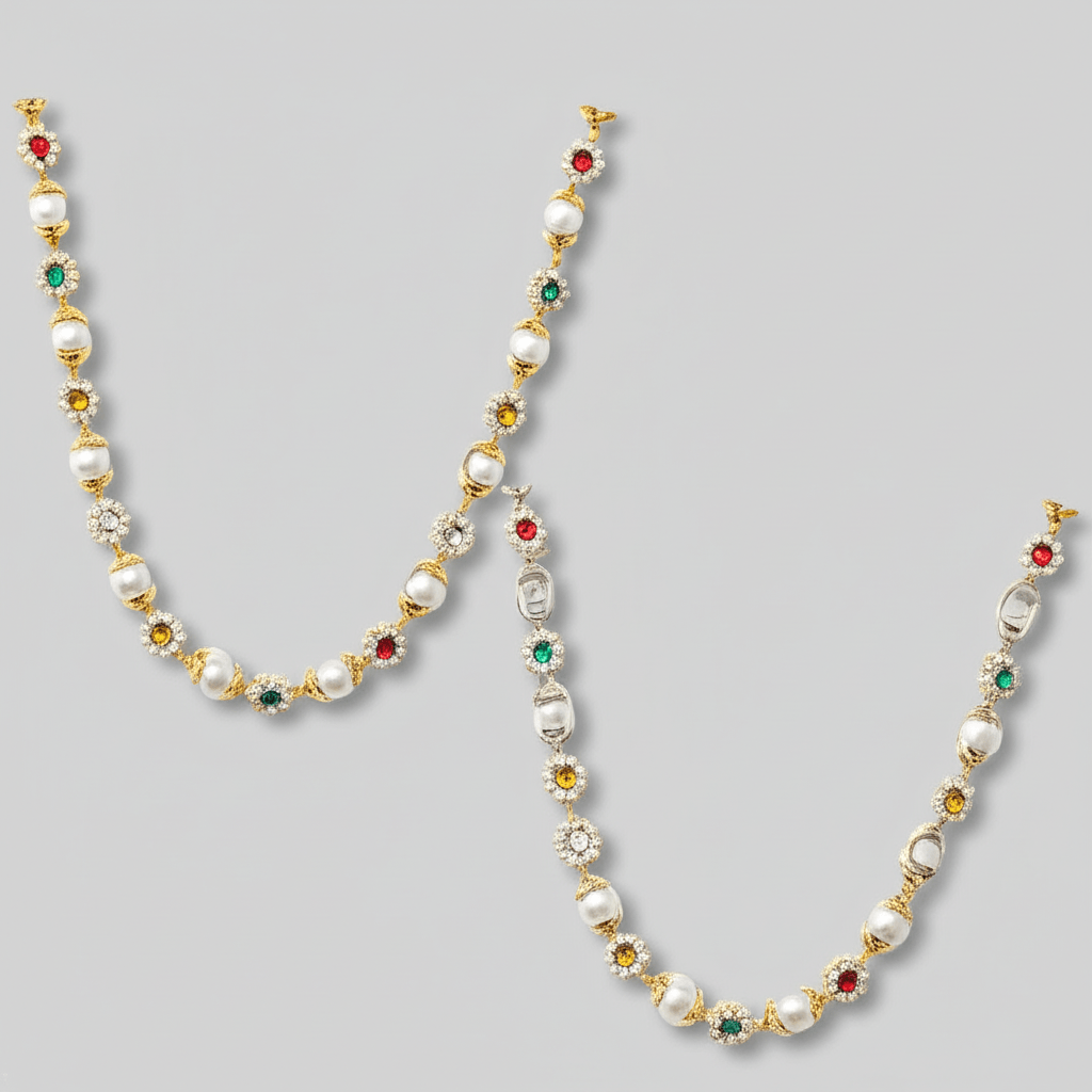 Glitter Pearl necklace - 𝐇𝐨𝐧𝐞𝐲 𝐁𝐮𝐭𝐭𝐞𝐫 𝐍𝐢𝐧𝐞