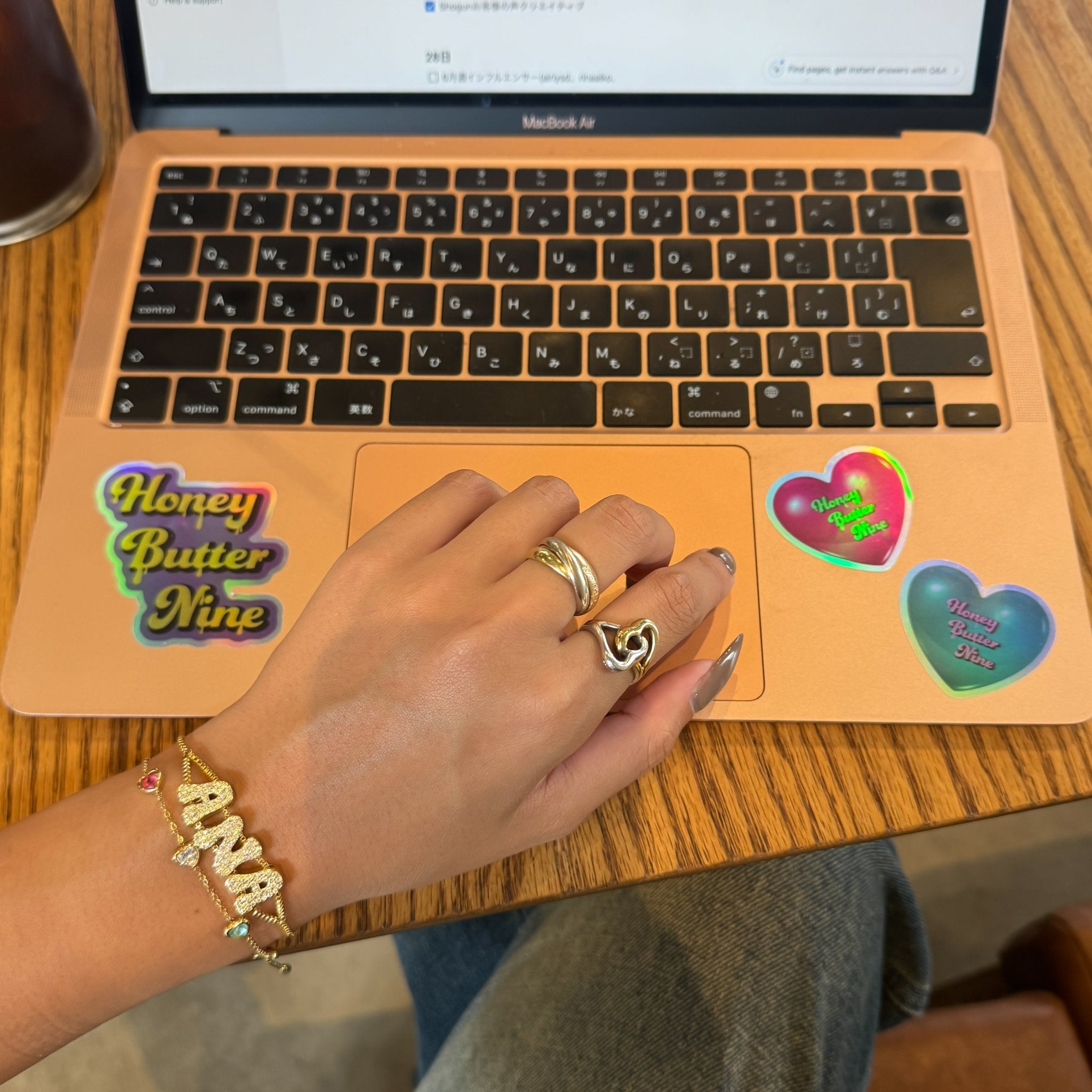 Glitter Sticker(3set) - 𝐇𝐨𝐧𝐞𝐲 𝐁𝐮𝐭𝐭𝐞𝐫 𝐍𝐢𝐧𝐞