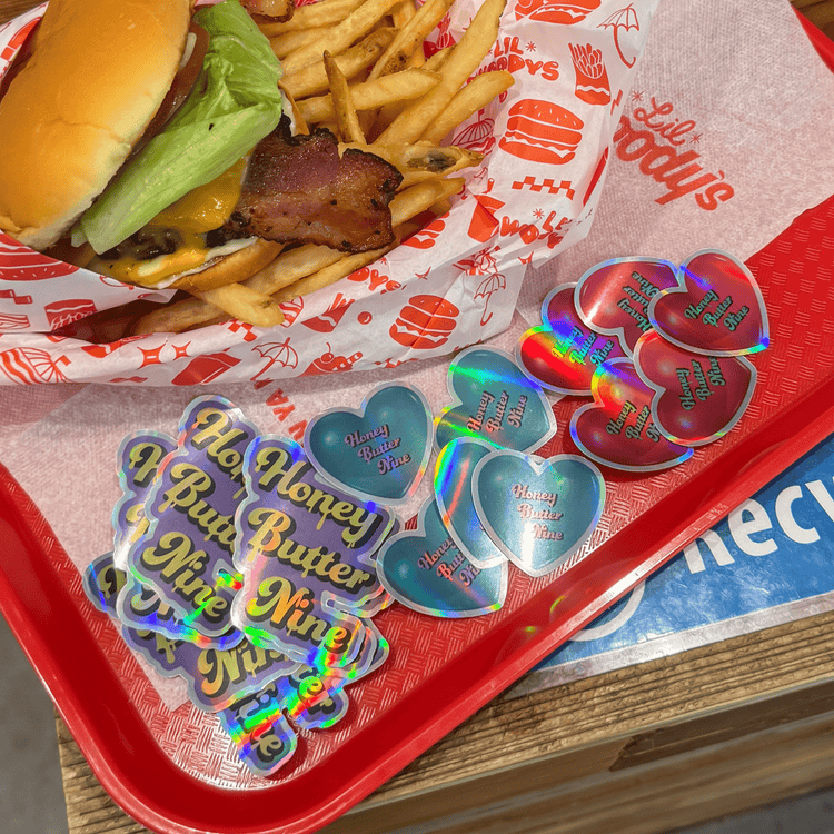 Glitter Sticker(3set) - 𝐇𝐨𝐧𝐞𝐲 𝐁𝐮𝐭𝐭𝐞𝐫 𝐍𝐢𝐧𝐞