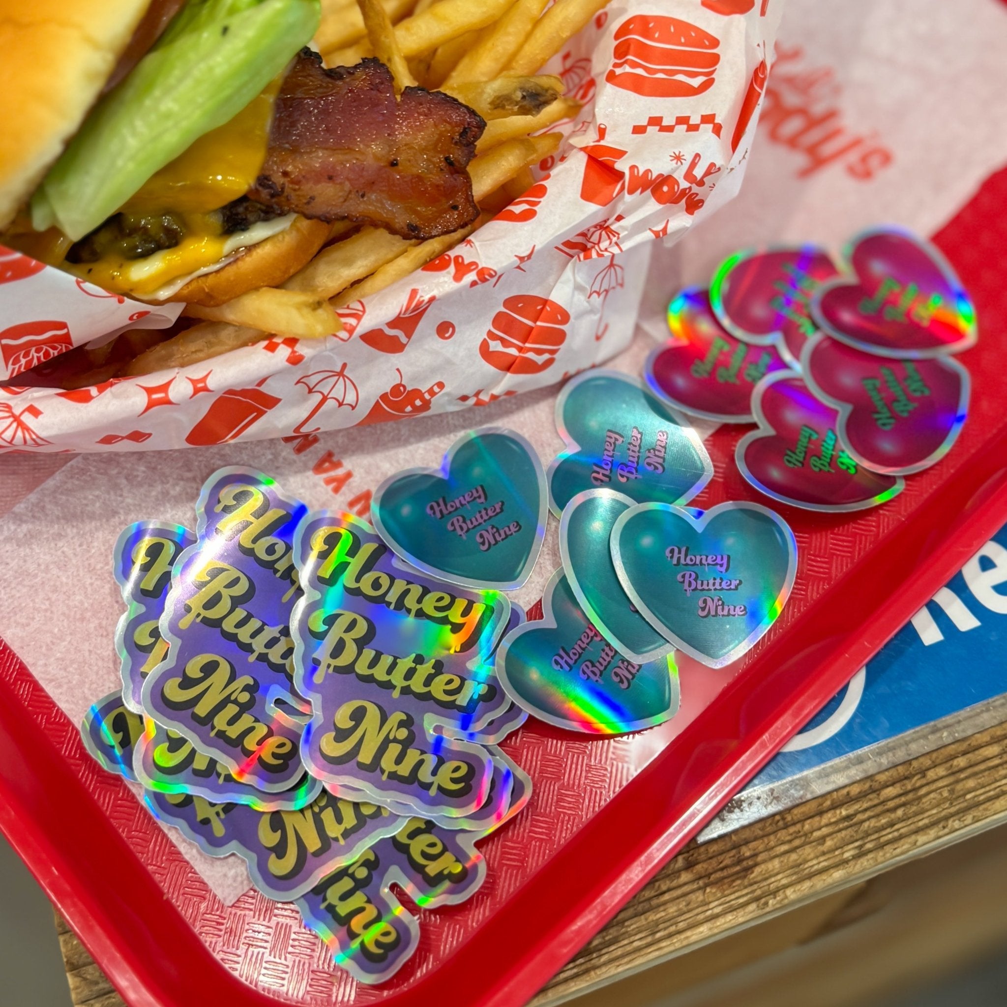 Glitter Sticker(3set) - 𝐇𝐨𝐧𝐞𝐲 𝐁𝐮𝐭𝐭𝐞𝐫 𝐍𝐢𝐧𝐞