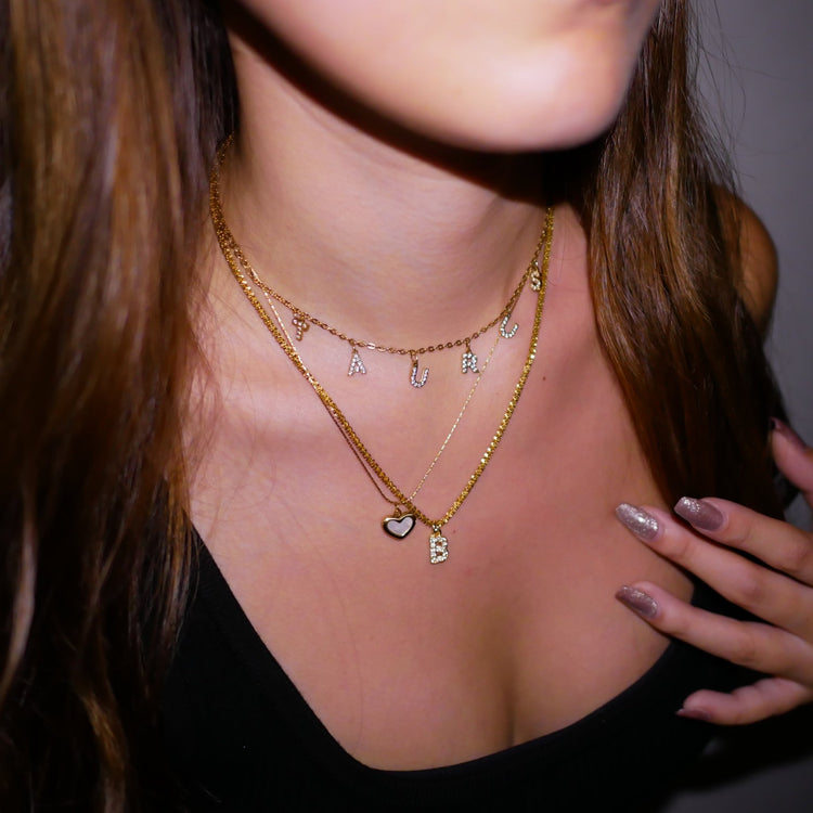 Heart B necklace(3セット) - 𝐇𝐨𝐧𝐞𝐲 𝐁𝐮𝐭𝐭𝐞𝐫 𝐍𝐢𝐧𝐞