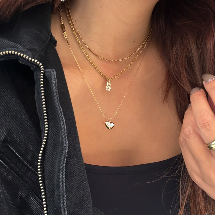 Heart B necklace(3セット) - 𝐇𝐨𝐧𝐞𝐲 𝐁𝐮𝐭𝐭𝐞𝐫 𝐍𝐢𝐧𝐞