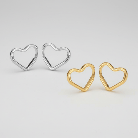 【ピアス】Heart hoop pierce - 𝐇𝐨𝐧𝐞𝐲 𝐁𝐮𝐭𝐭𝐞𝐫 𝐍𝐢𝐧𝐞