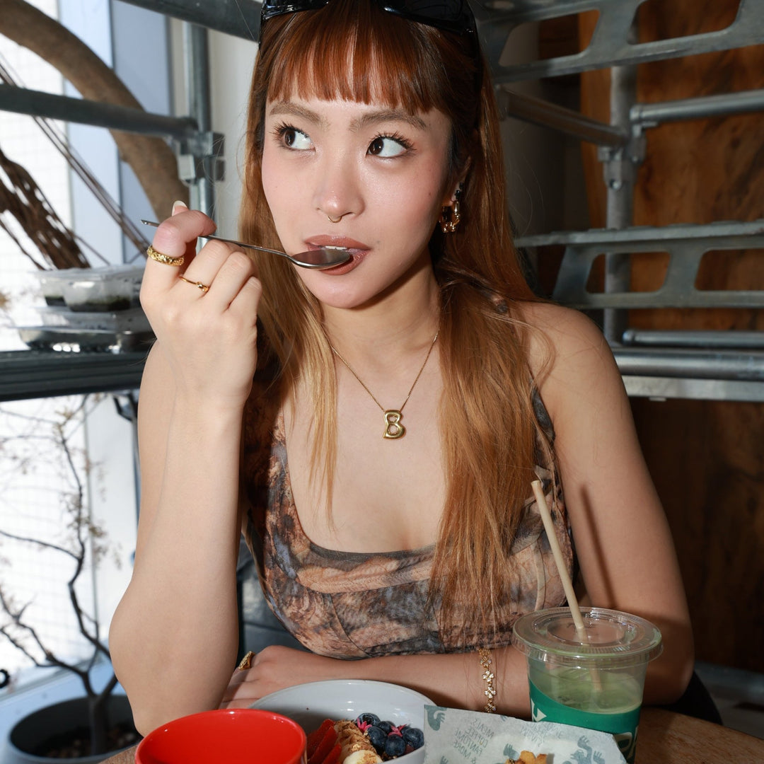 【ピアス】Heart link hoop pierce - 𝐇𝐨𝐧𝐞𝐲 𝐁𝐮𝐭𝐭𝐞𝐫 𝐍𝐢𝐧𝐞