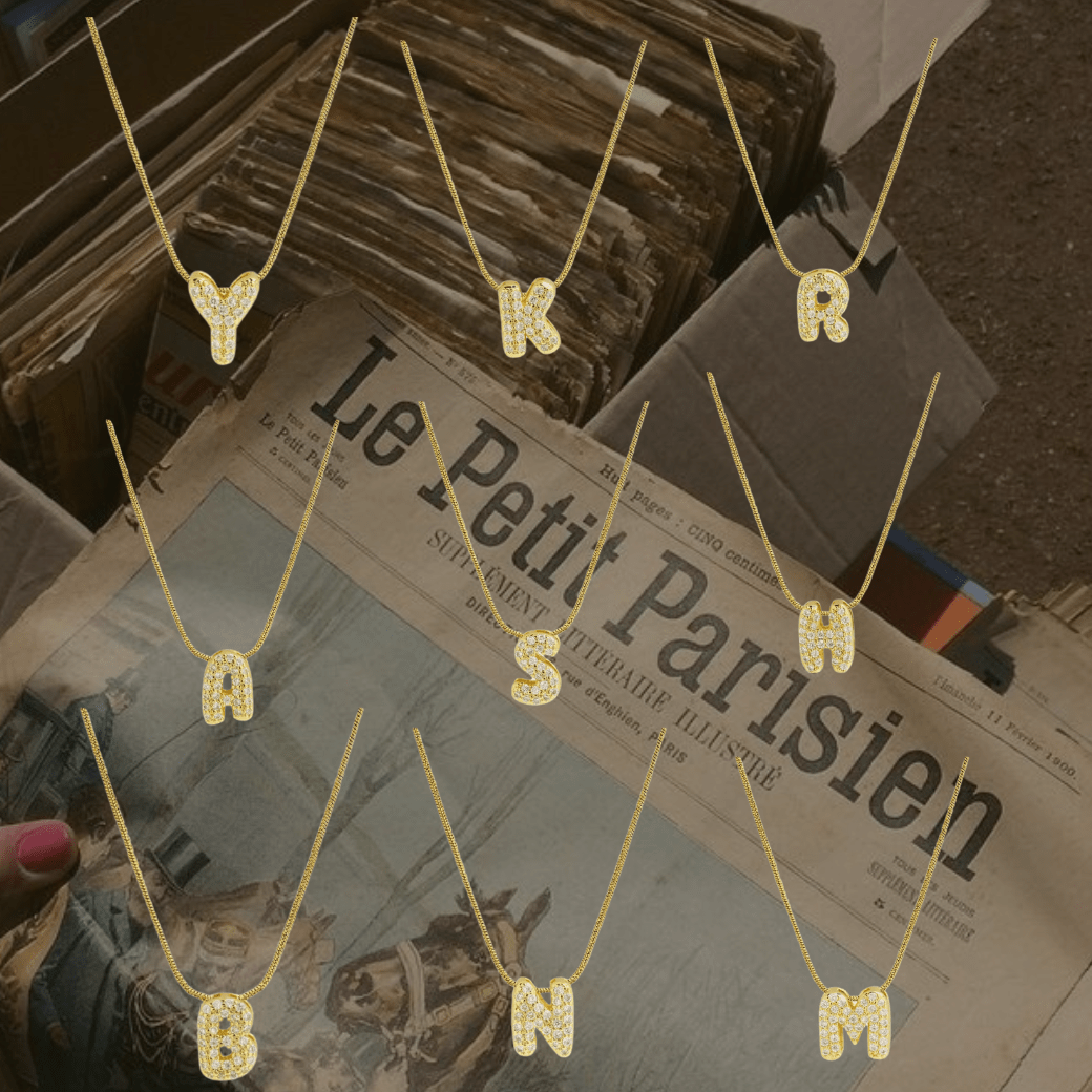 Initial mini necklace - 𝐇𝐨𝐧𝐞𝐲 𝐁𝐮𝐭𝐭𝐞𝐫 𝐍𝐢𝐧𝐞