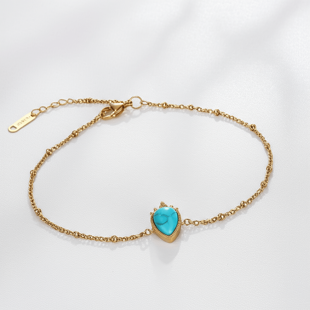【ブレスレット】Jupiter turquoise bracelet - 𝐇𝐨𝐧𝐞𝐲 𝐁𝐮𝐭𝐭𝐞𝐫 𝐍𝐢𝐧𝐞