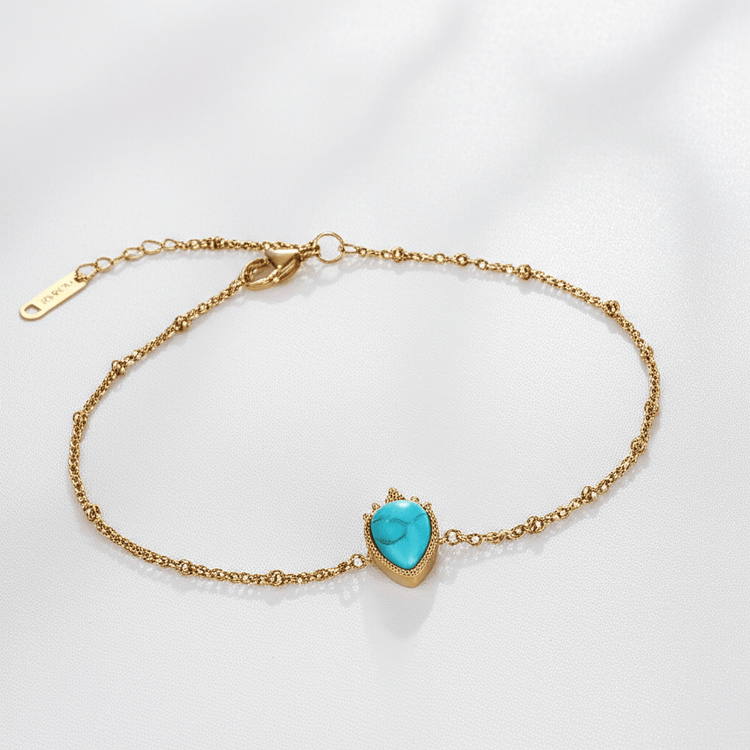 【ブレスレット】Jupiter turquoise bracelet - 𝐇𝐨𝐧𝐞𝐲 𝐁𝐮𝐭𝐭𝐞𝐫 𝐍𝐢𝐧𝐞