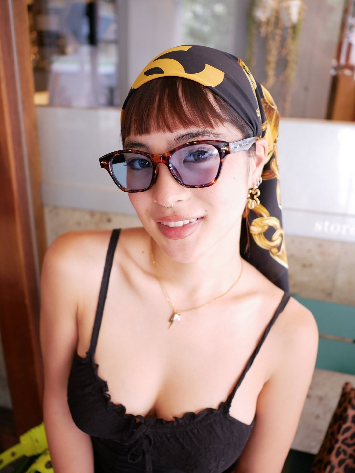 Leopard blue sunglasses - 𝐇𝐨𝐧𝐞𝐲 𝐁𝐮𝐭𝐭𝐞𝐫 𝐍𝐢𝐧𝐞