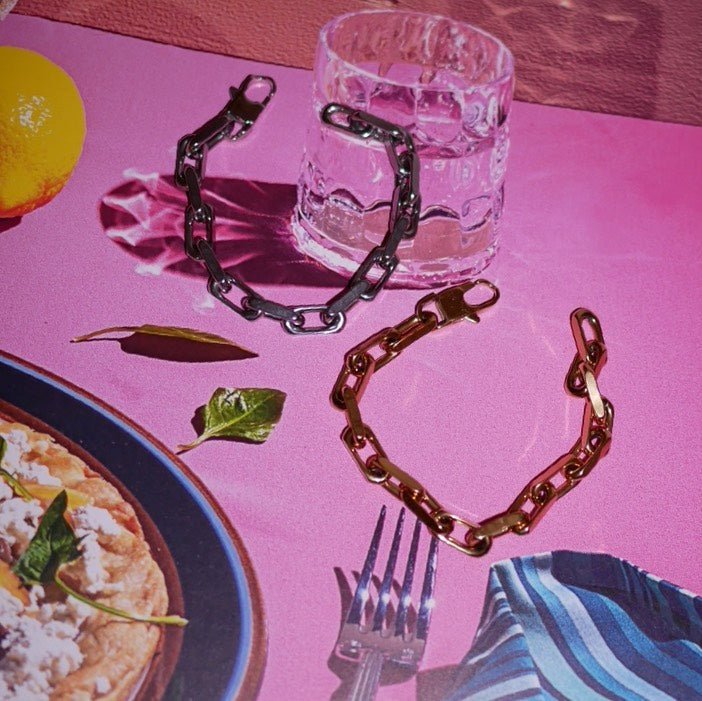 【ブレスレット】Link bold bracelet - 𝐇𝐨𝐧𝐞𝐲 𝐁𝐮𝐭𝐭𝐞𝐫 𝐍𝐢𝐧𝐞