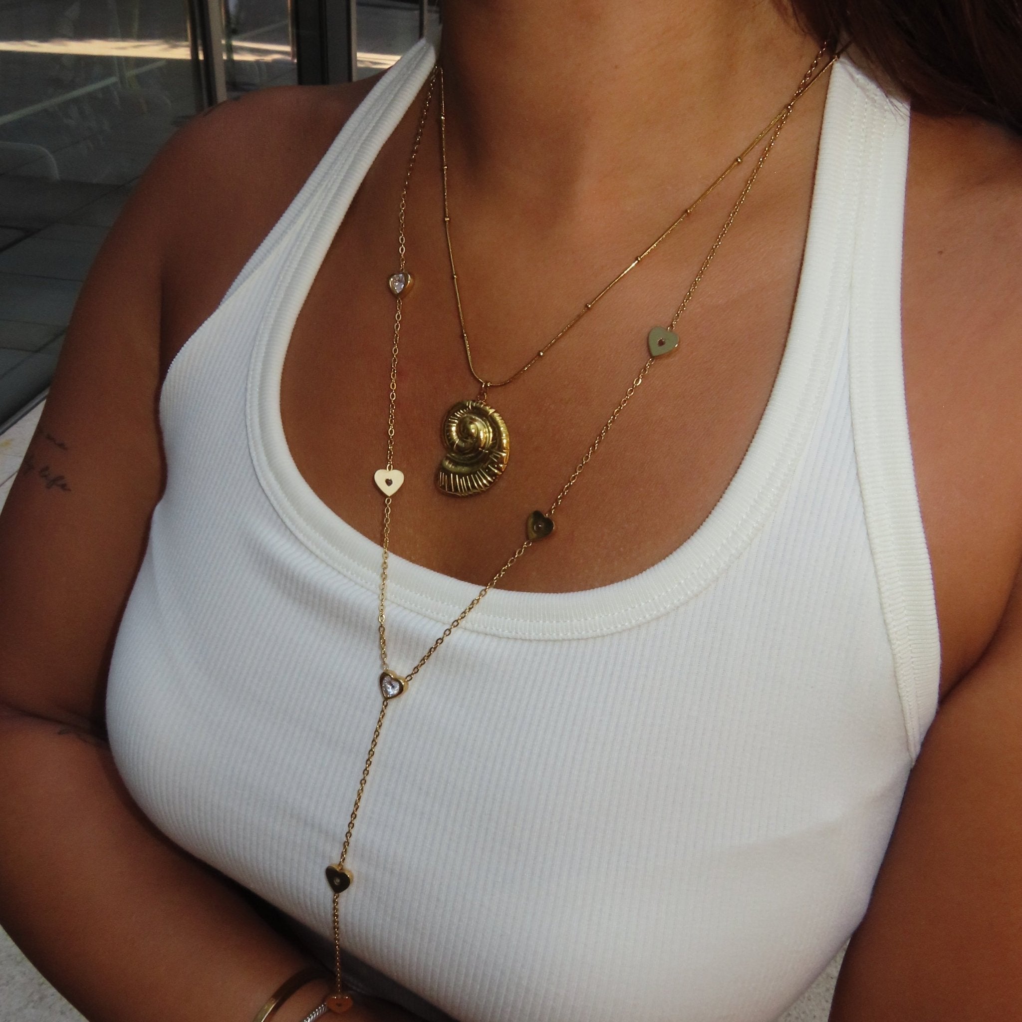 Long heart necklace - 𝐇𝐨𝐧𝐞𝐲 𝐁𝐮𝐭𝐭𝐞𝐫 𝐍𝐢𝐧𝐞