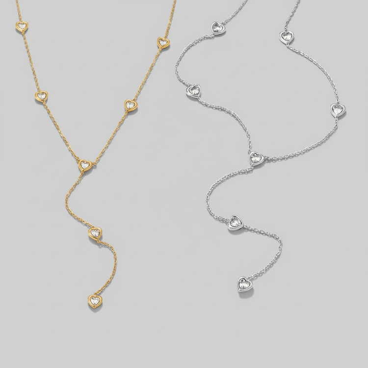 Long heart necklace - 𝐇𝐨𝐧𝐞𝐲 𝐁𝐮𝐭𝐭𝐞𝐫 𝐍𝐢𝐧𝐞