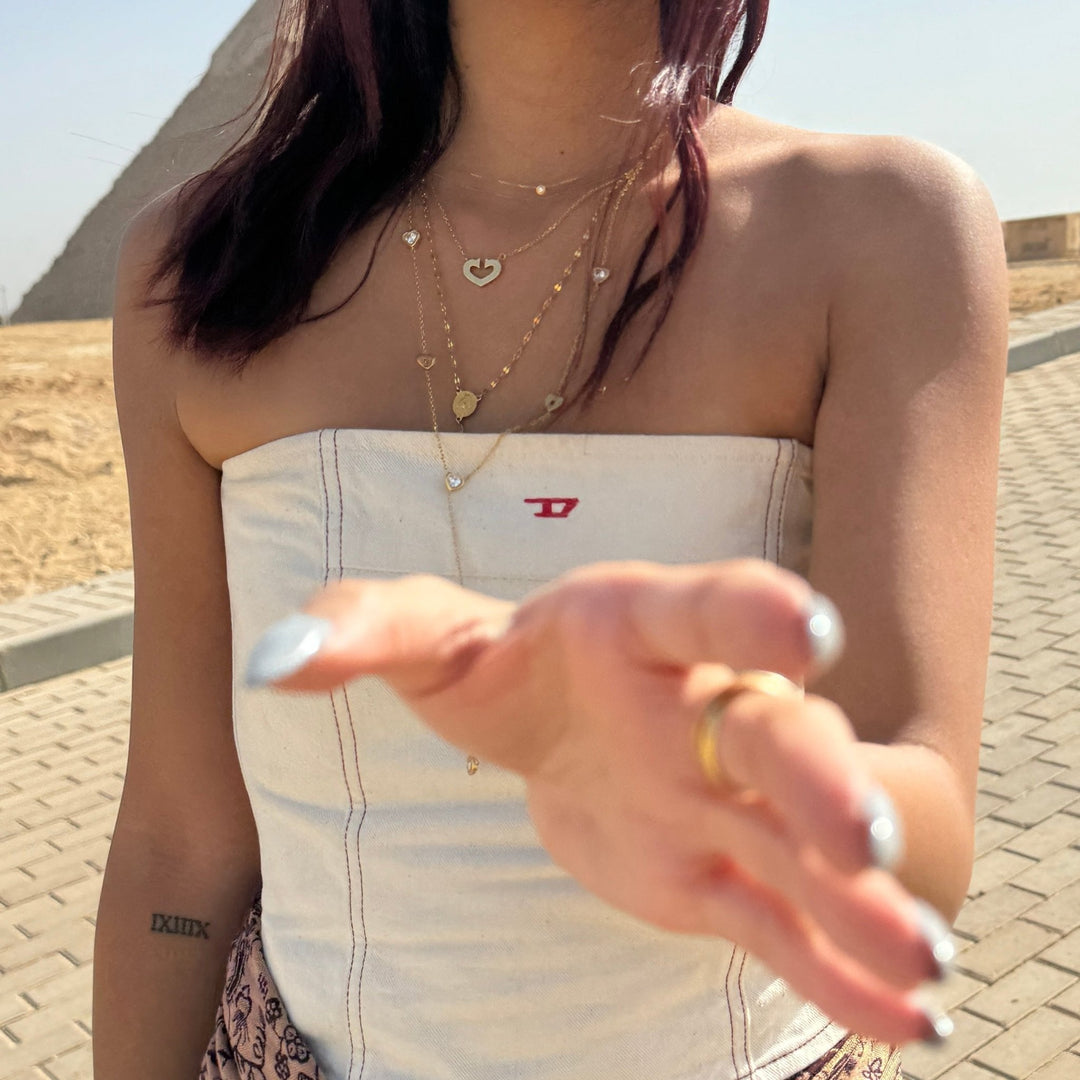 Long heart necklace - 𝐇𝐨𝐧𝐞𝐲 𝐁𝐮𝐭𝐭𝐞𝐫 𝐍𝐢𝐧𝐞