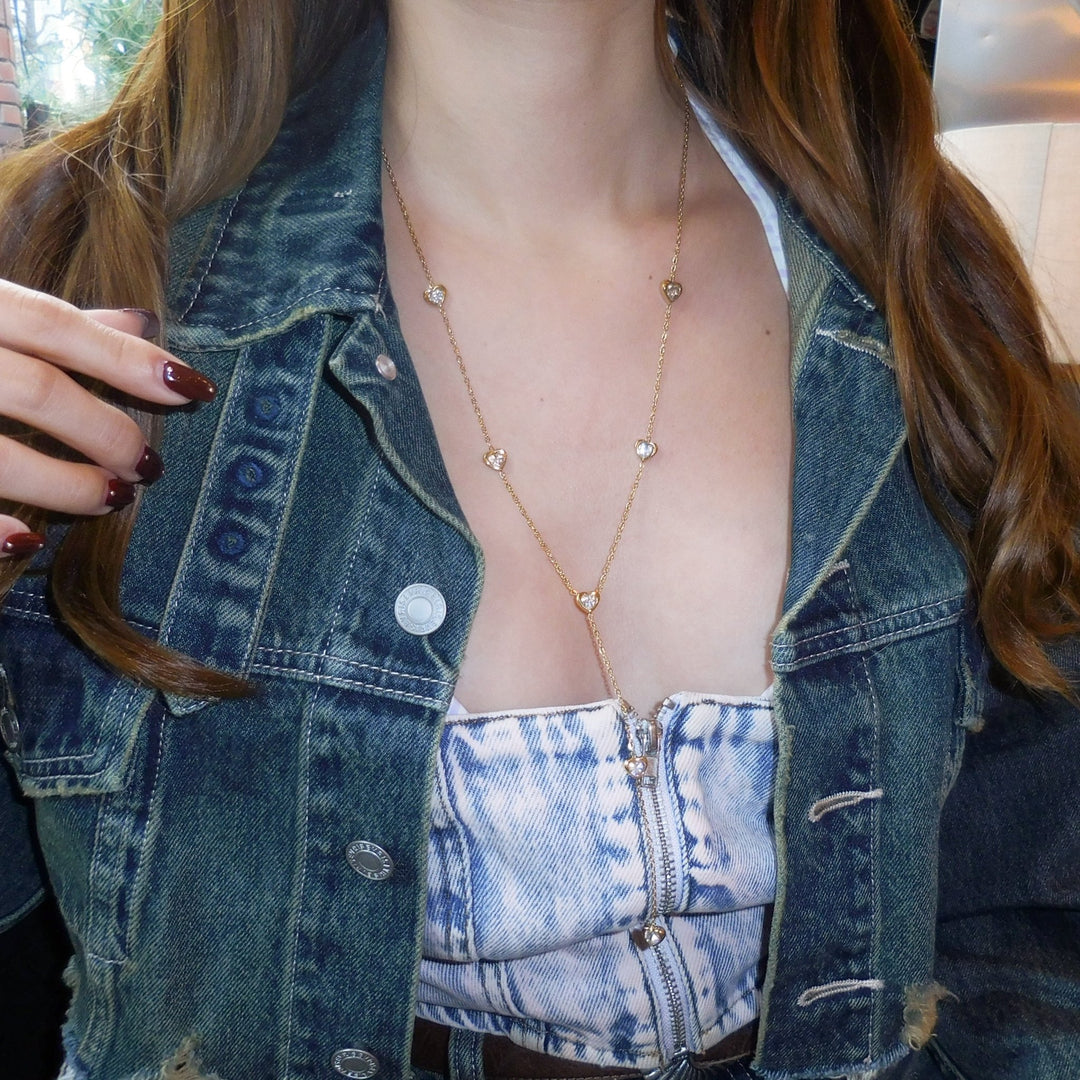 Long heart necklace - 𝐇𝐨𝐧𝐞𝐲 𝐁𝐮𝐭𝐭𝐞𝐫 𝐍𝐢𝐧𝐞