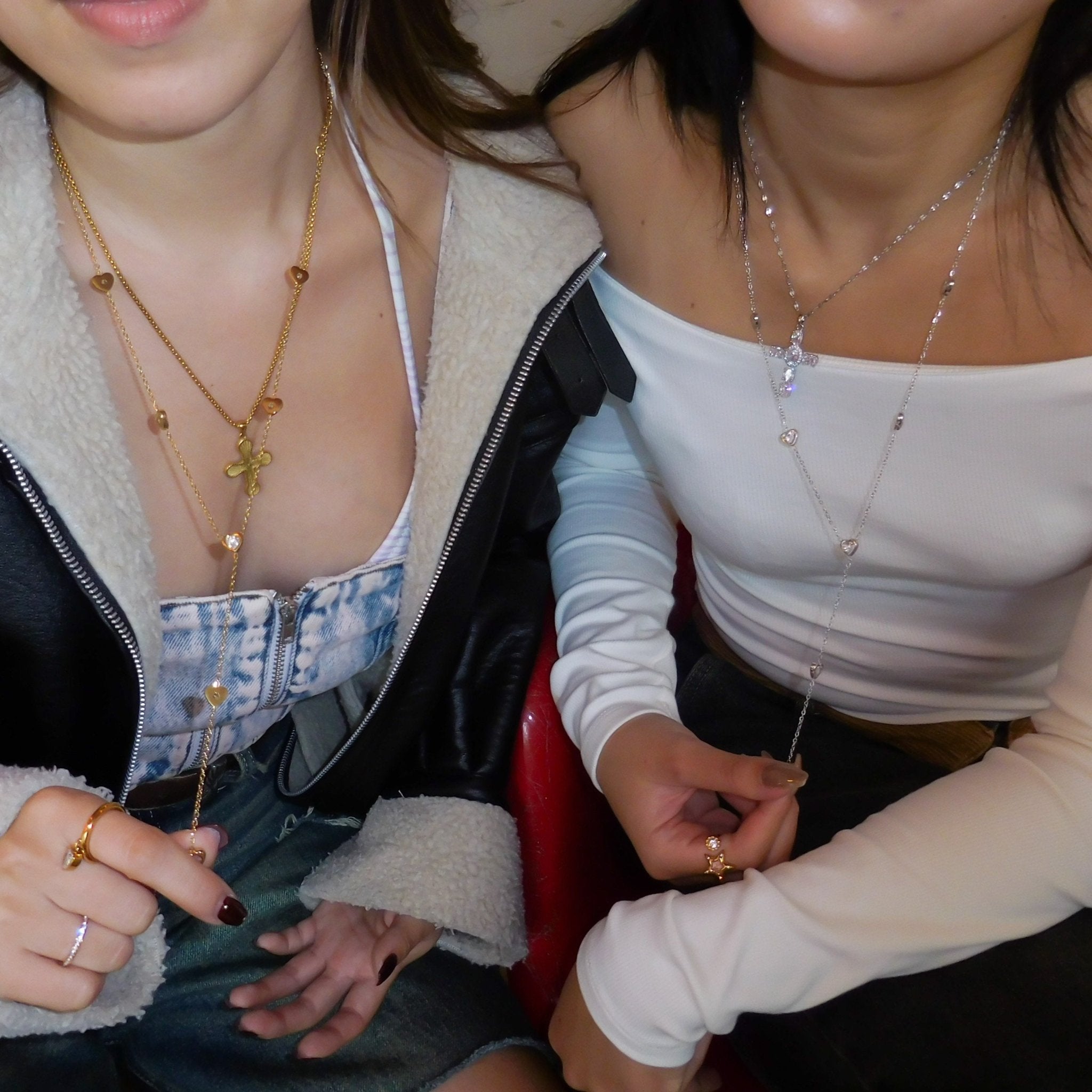 Long heart necklace - 𝐇𝐨𝐧𝐞𝐲 𝐁𝐮𝐭𝐭𝐞𝐫 𝐍𝐢𝐧𝐞